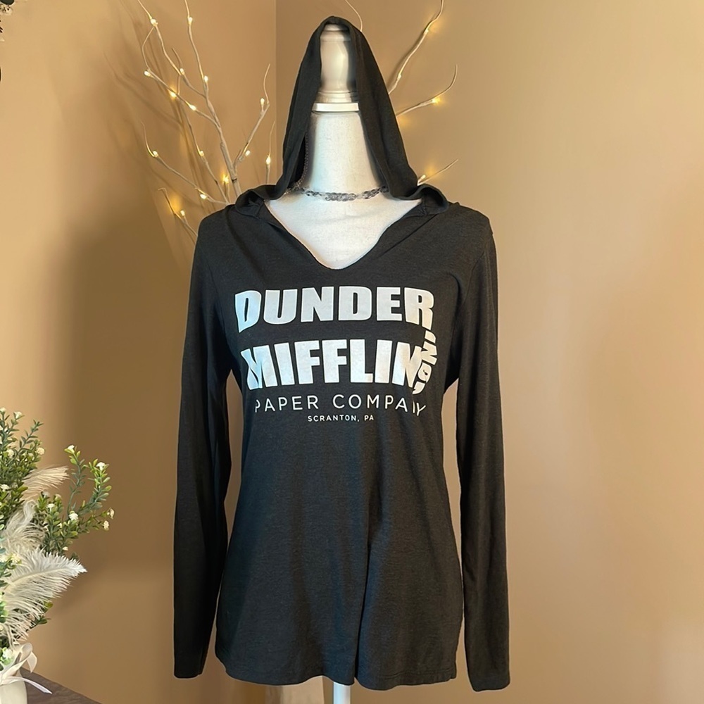 Dunder Mifflin, Inc Paper Company, long sleeve hooded t-shirt